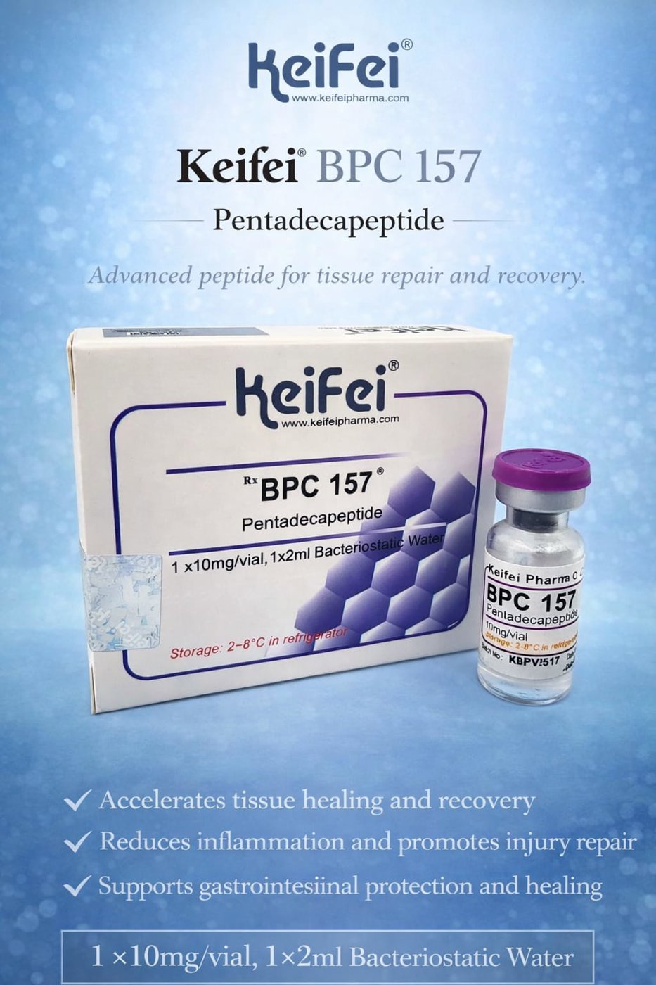 Keifei BPC157 10mg (1 vial)