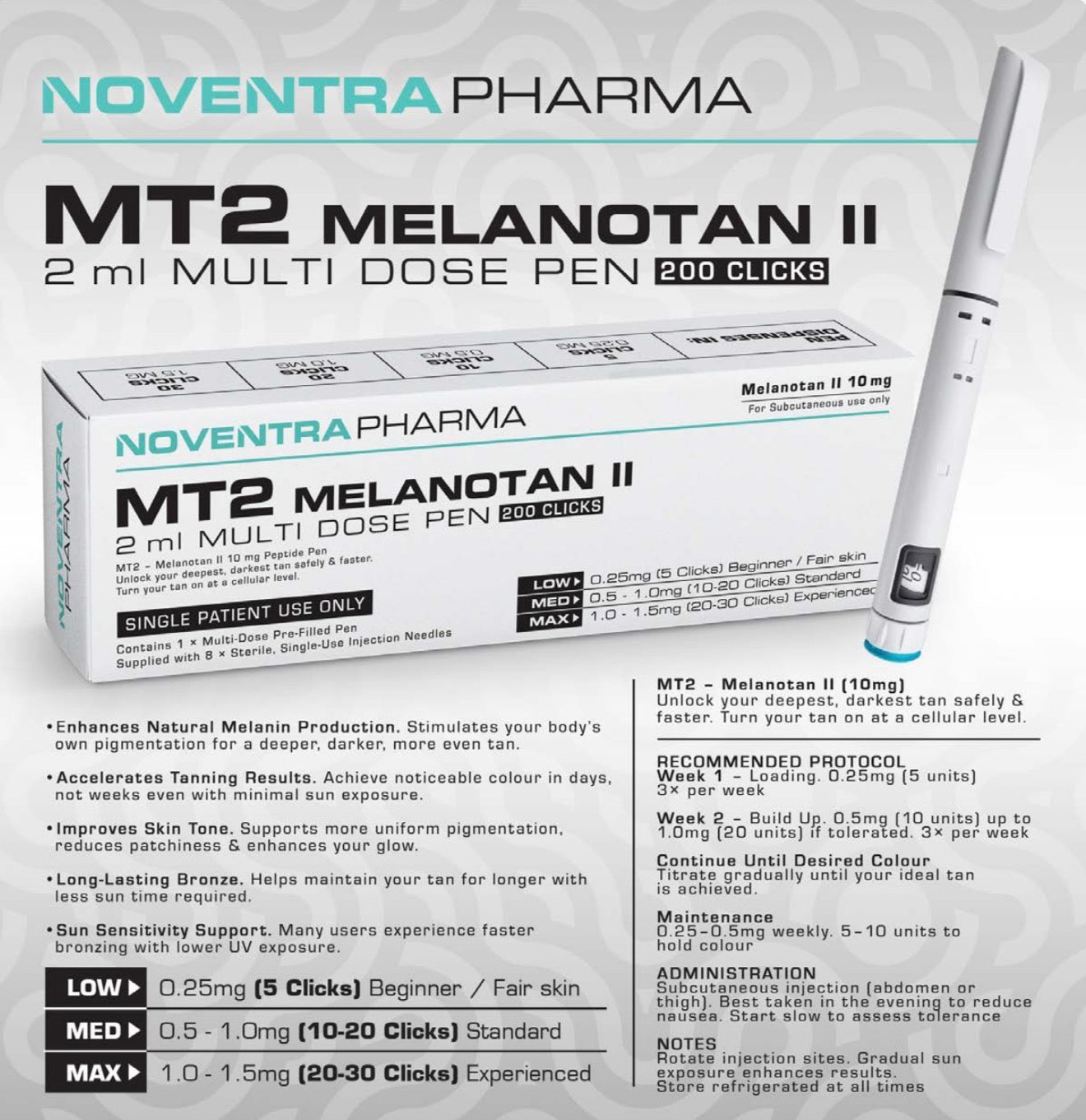 NoventraPharma MT2 Melanotan II Pen