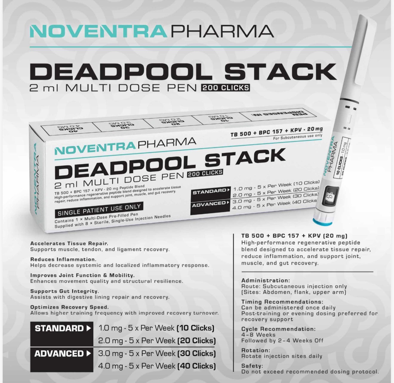 NoventraPharma - Deadpool Stack