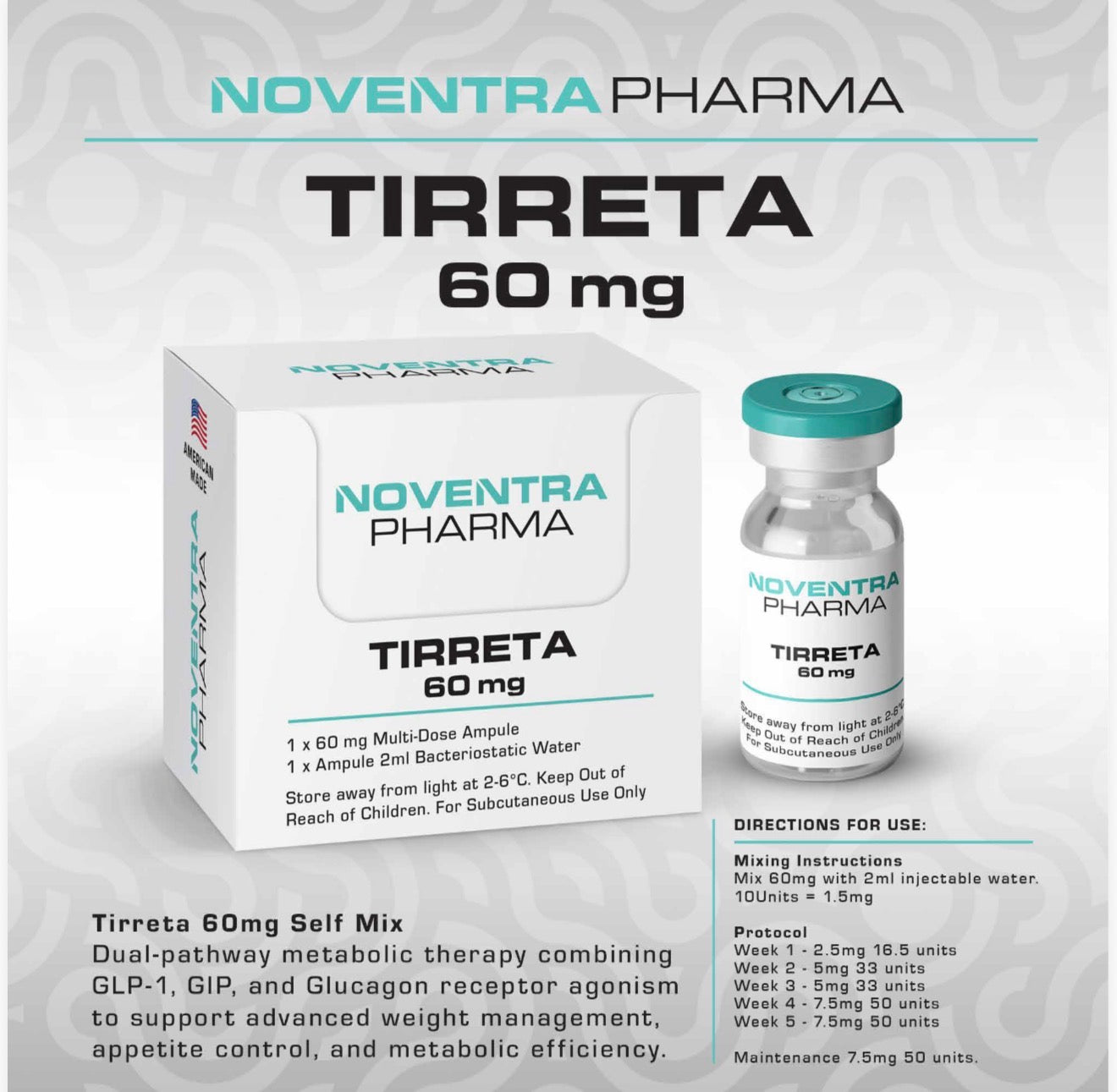 NoventraPharma - Tirreta 60mg Vial