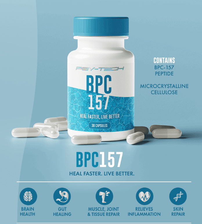 Psytech - BPC 157 500mcg - 30 Capsules