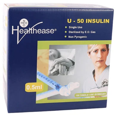 SYRINGE 0.5ML 29G INS FIXED NEEDLE LF 100