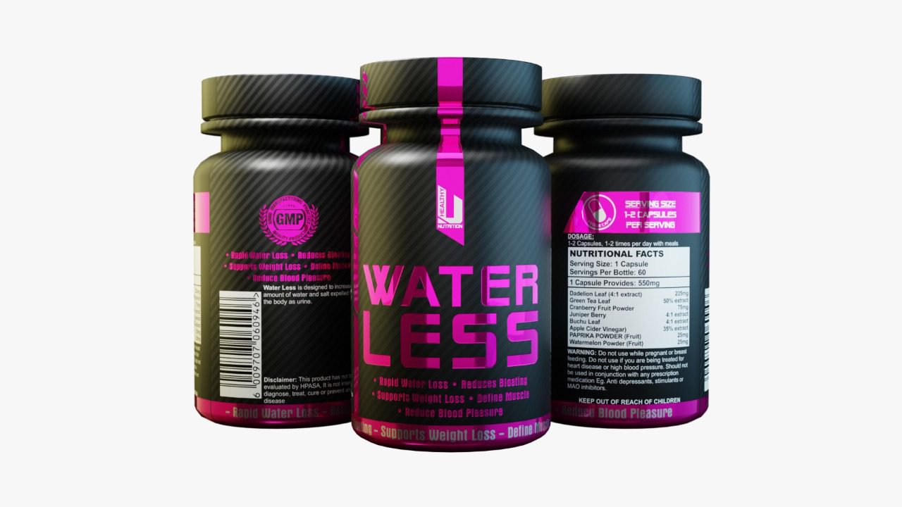 Healthy U - Waterless 350mg (60 Capsules)
